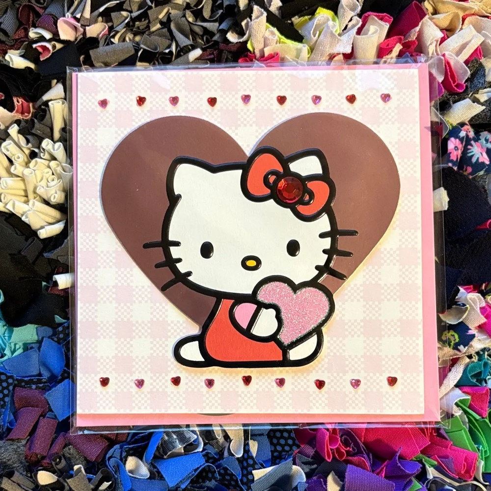 🆕American Greetings Papersong ‘Hello Kitty’ Valentine’s Day Card
